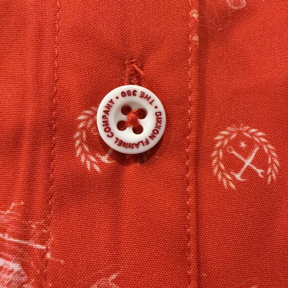 DIXXON Womens the 350 short sleeve button-down shirt Red Size M NEW - Picture 9 of 9